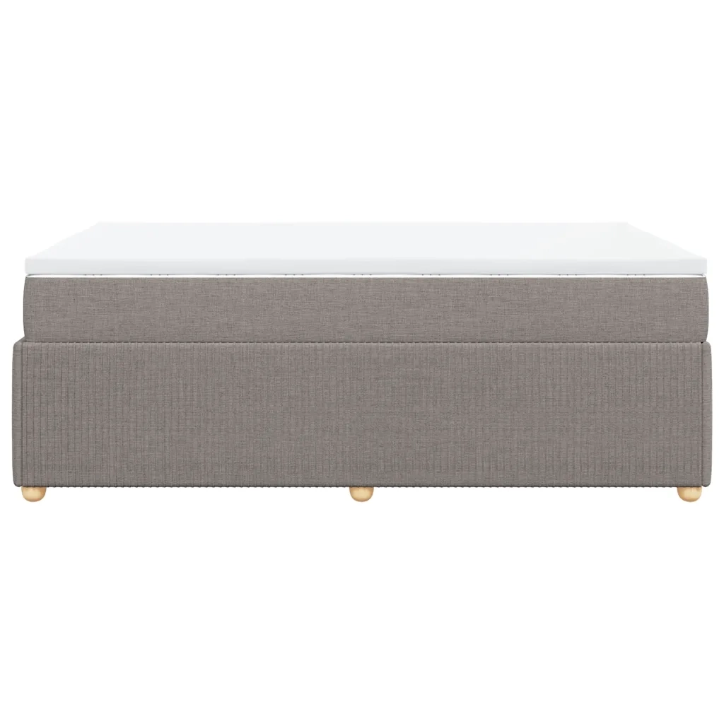 Giroletto a Molle con Materasso Tortora 120x190 cm in Tessuto 3285557