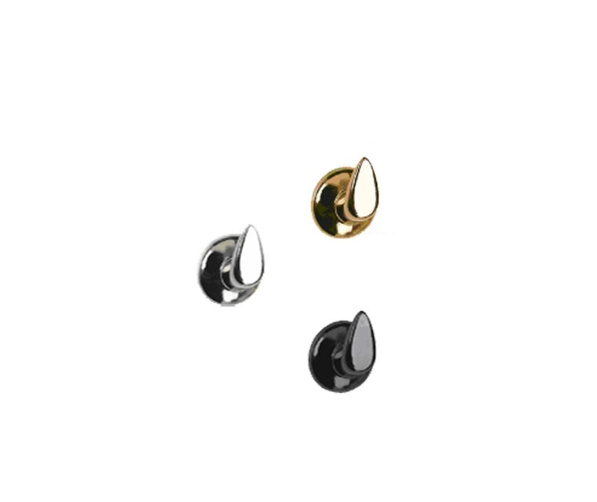 GANCI PER QUADRI 'FAST' Nichel nero (tassello Ø 5 mm) - blister 4 pezzi