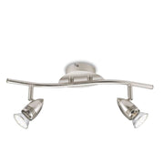Applique faretti led orientabili soffitto spot attacco gu10x2 alimentazione 230v