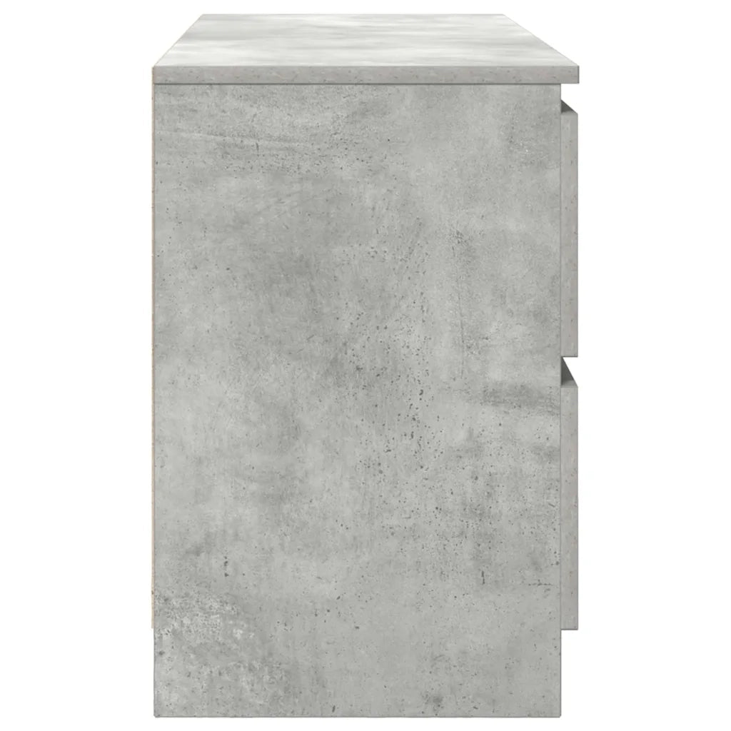 Mobile Porta TV Grigio Cemento 100x35x54 cm Legno Multistrato