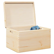 vidaXL Scatola in Legno con Coperchio&Manici 40x30x23 cm Legno di Pino