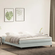 Letto a Molle senza Materasso-Struttura Letto Grigio Chiaro 180x220cm Velluto