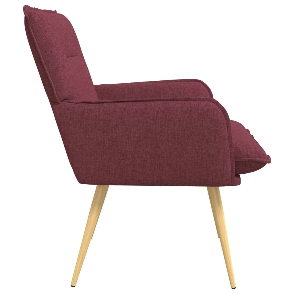 Poltrona Rosso Vino Tessuto 42047701