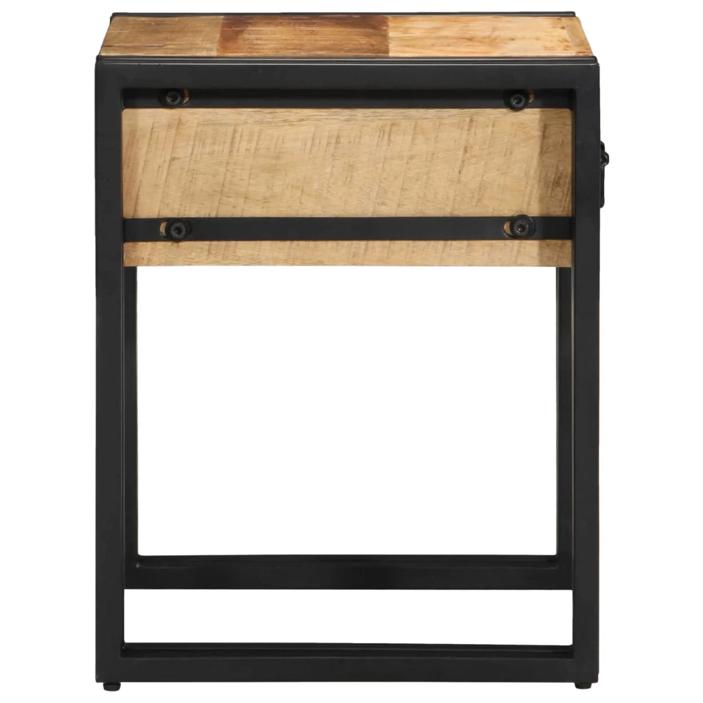 Tavolino Marrone e Nero 40 x 40 x 50 cm Legno di mango massello 4016712