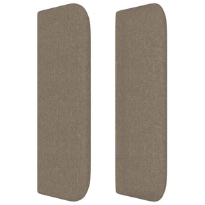 Testiera ad Orecchio Tortora 103x16x78/88 cm in Tessuto