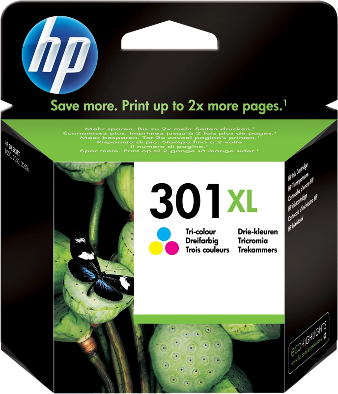 HP Cartuccia originale inchiostro tricromia ad alta capacità 301XL
