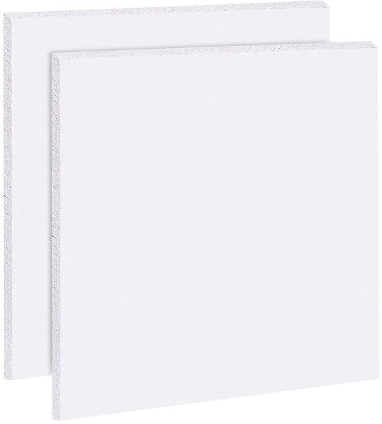 Tavola di Spuma 5 mm - 2 Pezzi - 30x30 cm - Plastica - Per Artigianato/Modellismo - Progetti Scolastici - Tavole di Plastica