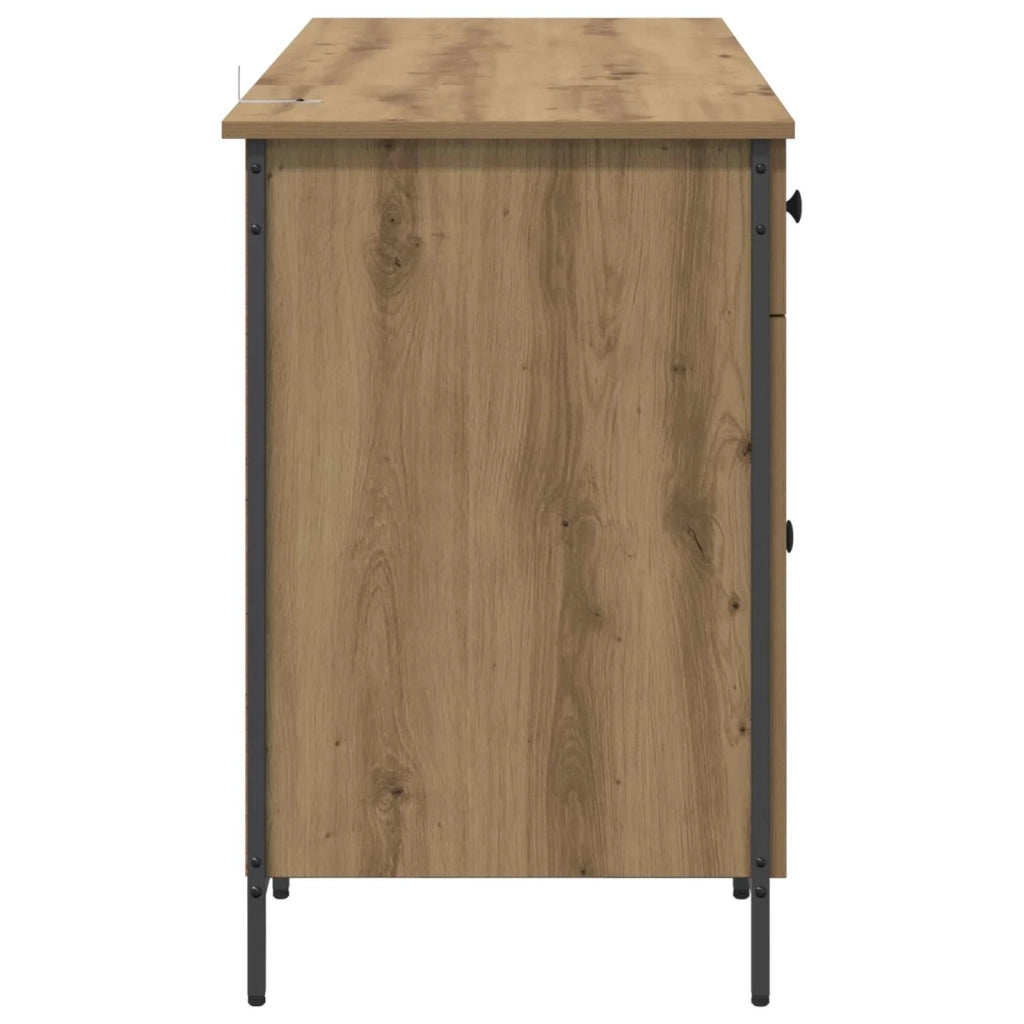Scrivania per computer Rovere artigianale 131 x 48 x 75 cm 882833
