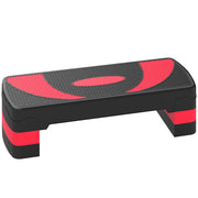 Stepper fitness regolabile ¨C zephmum ¨C 80x31x20 cm nero rosso