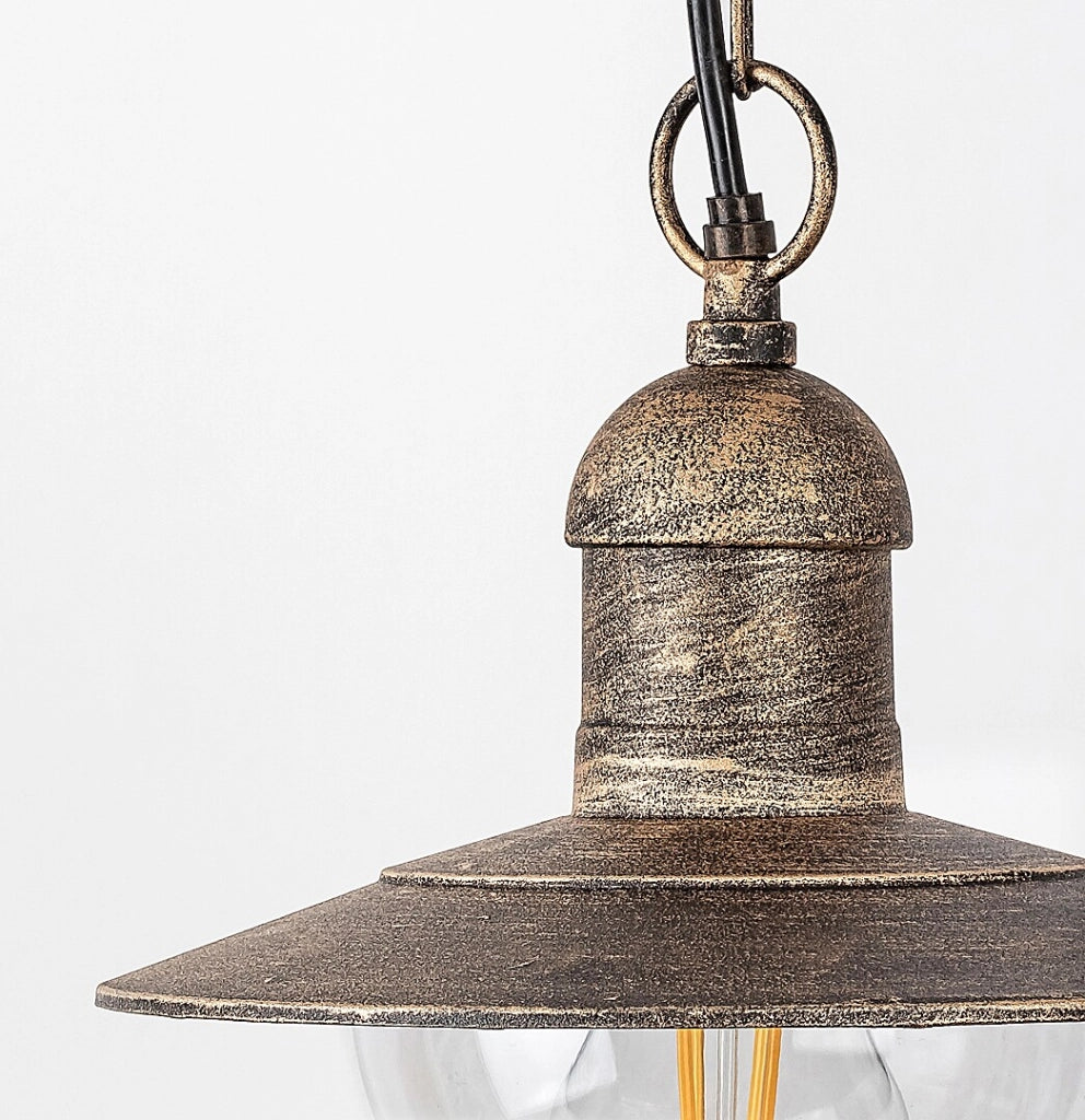 Lampada sospesa Oslo E27 oro antico Ø24 IP44 Rabalux