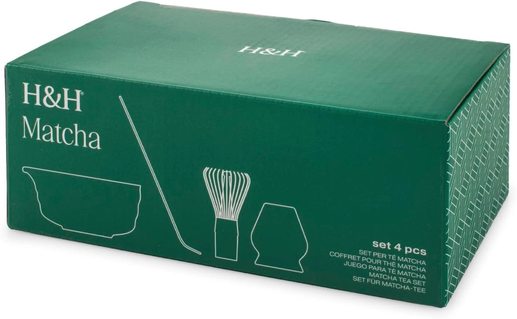 Confezione 4 pezzi matcha tea in porcellana grigio