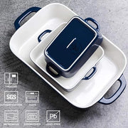 Set di piatti per cucina, pranzo, tavola imbandita e uso quotidiano, 3 pezzi