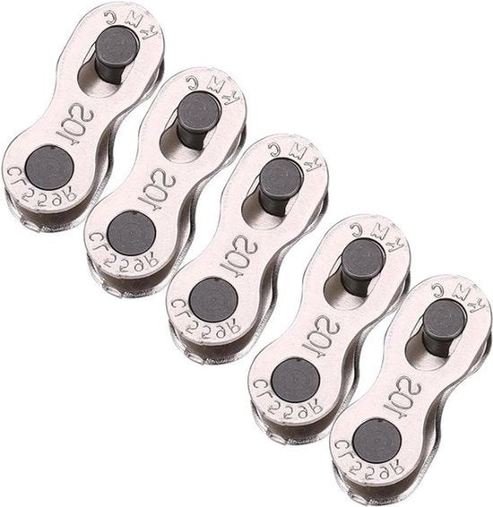 Accessori per bicicletta - Catena Link Quick Release - 5 Paia - Nero - Connettore per catena - Bicicletta - Adatto per 8/7/6, 9, 10 marce