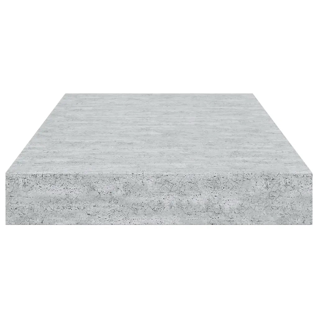 Scaffali a Parete 2 pz Grigio Cemento 40x23x3,8 cm in MDF 326592