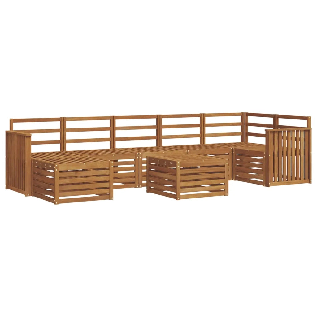Set di divani da esterno 8 pcs Naturale 3375204