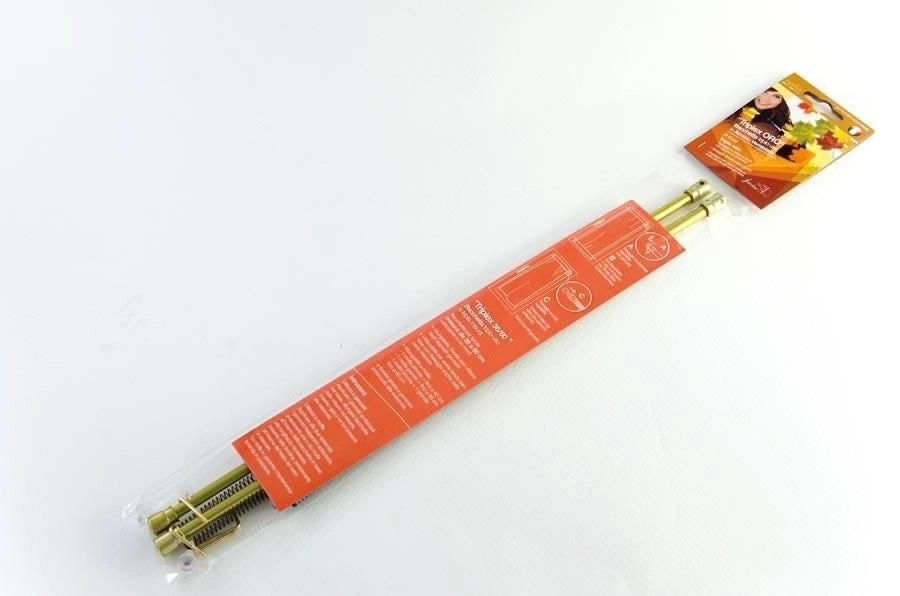 Coppia Bacchetta bastoni per tende allungabile da 27 a 40 cm Oro
