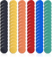 FPMYB 90 pezzi forti magneti per lavagne, frigoriferi, lavagne bianche, lavagne per appunti, aule e uffici - piccoli, colorati, 6 colori