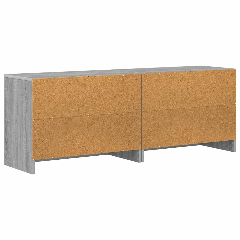 Armadietto per letto 2 pcs Sonoma grigio 66 x 33 x 48 cm