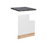 Pannello frontale Fame-Line Bianco lucido/Rovere dorato 60 cm, PL Antracite Vicco