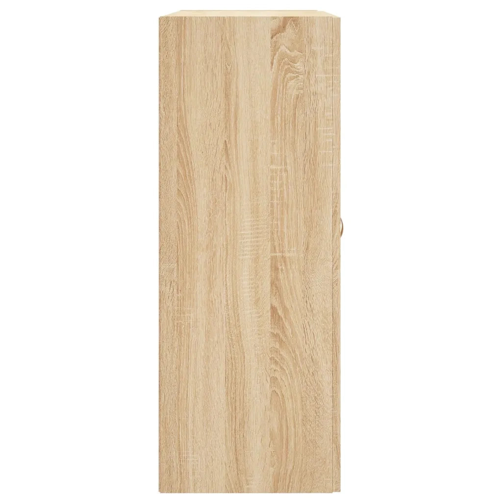vidaXL Armadietti a Parete 2 pz Rovere Sonoma in Legno Multistrato