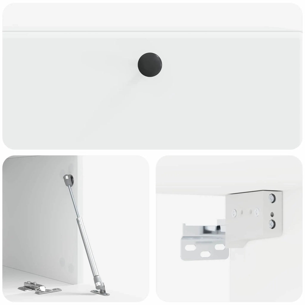 Mobile Porta TV da Muro 78,5 x 41 x 30 cm Bianco 899195