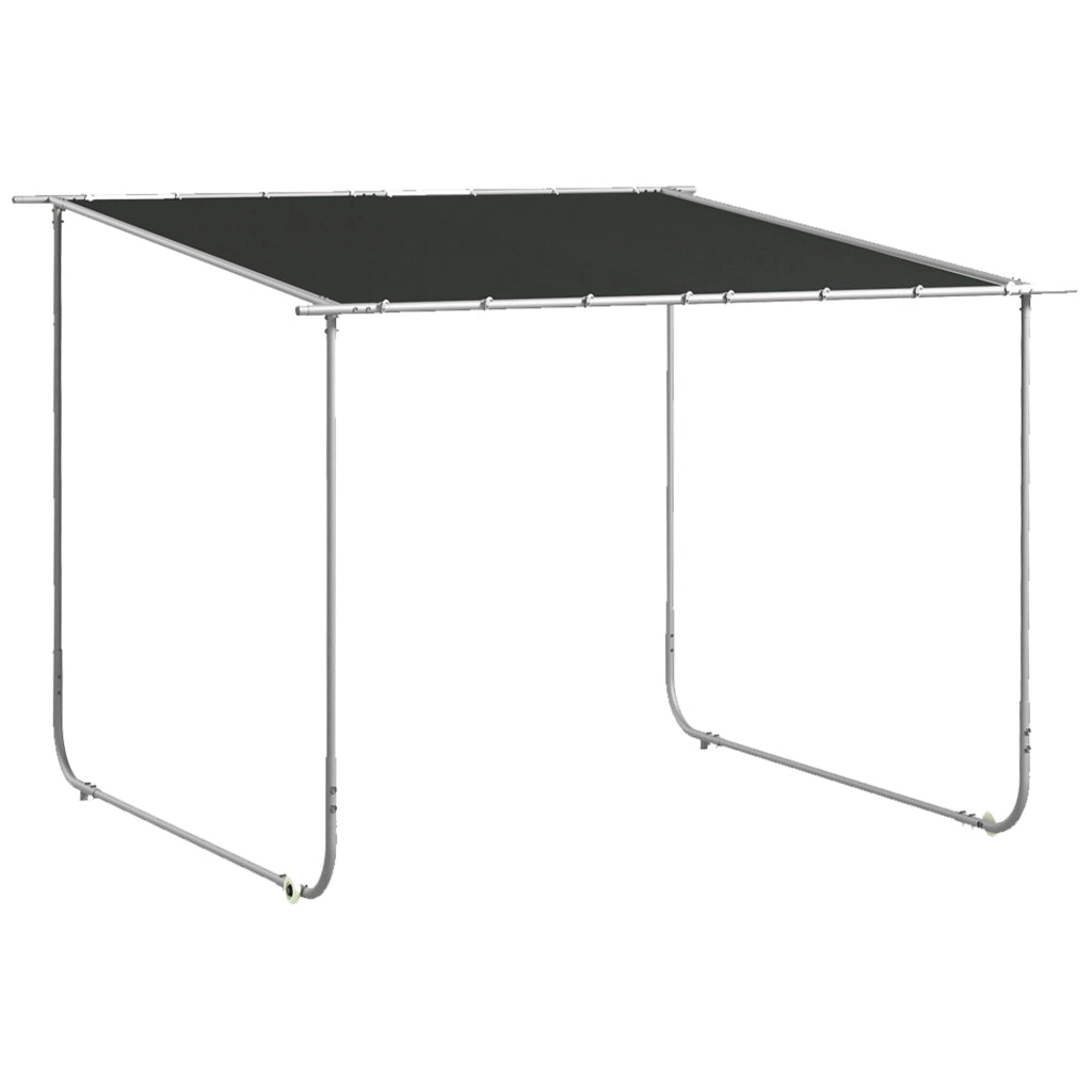 Pergolato padiglione circa 3 x 3 m tetto patio con protezione UV completo di sacco di sabbia e ruote tessuto Oxford per balcone e giardino