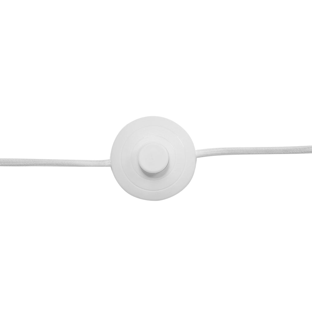 Lampada da Terra Colore Bianco Metallo 175 cm Orientabile Industriale