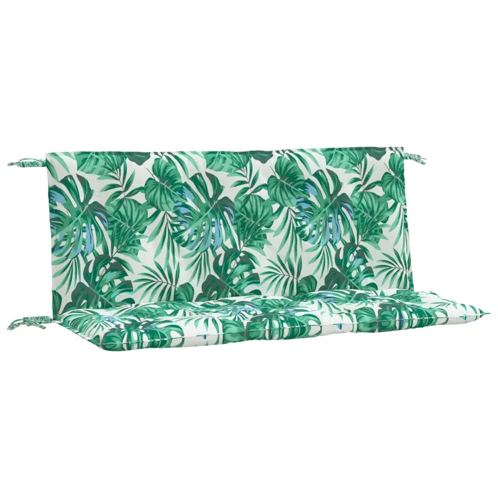 Cuscini Panca Giardino 2 pz a Foglie 120x50x7 cm Tessuto Oxford 379056
