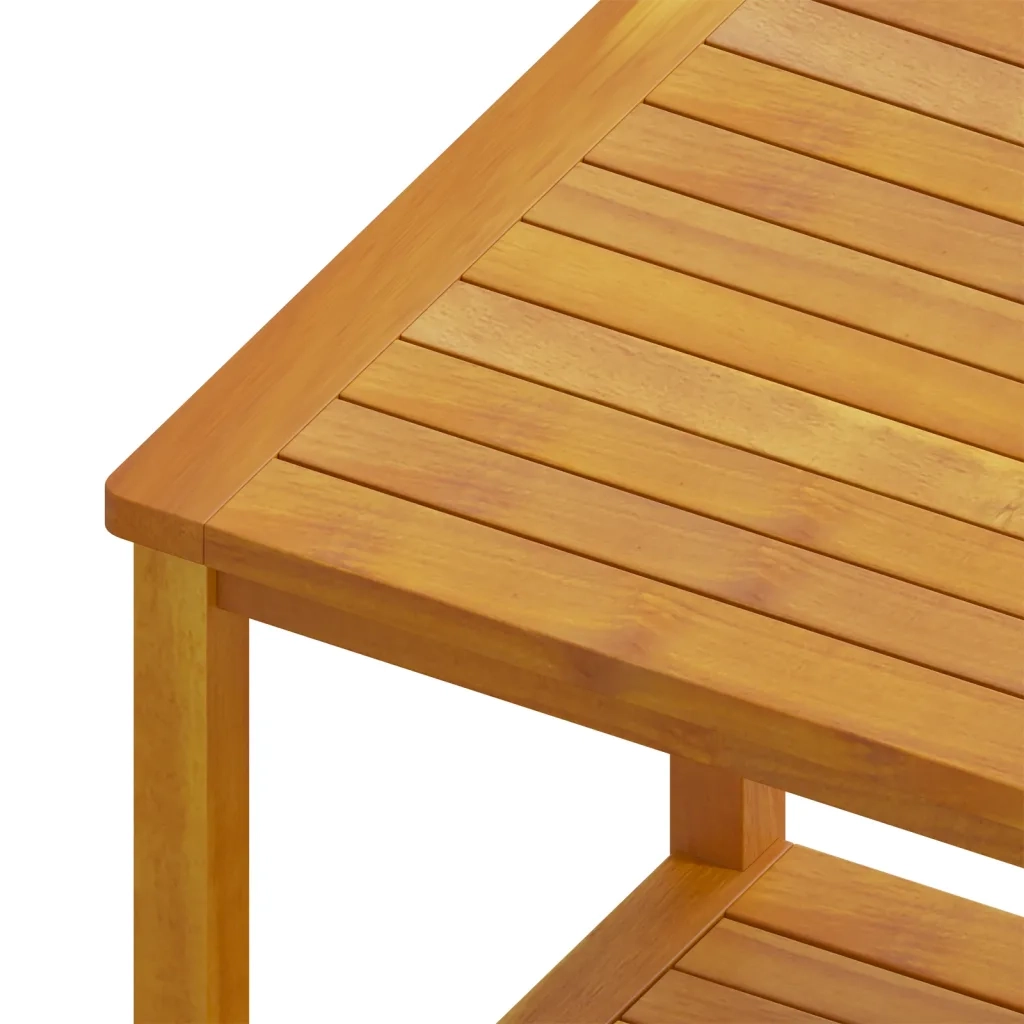 Tavolino in Legno Massello di Acacia 45x45x45 cm 44128