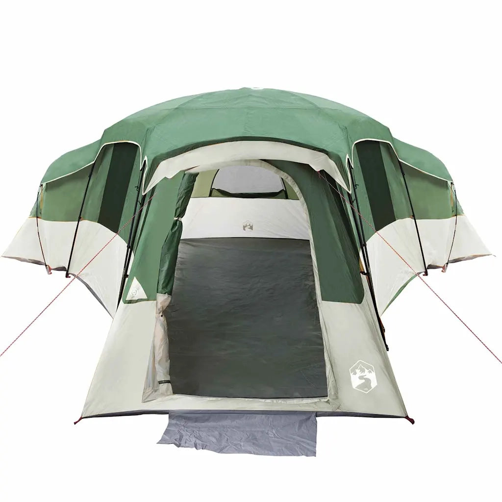 Tenda Familiare con tetto-Tenda da campeggio Verde 762 x 655 x 218 cm taffet¨¤