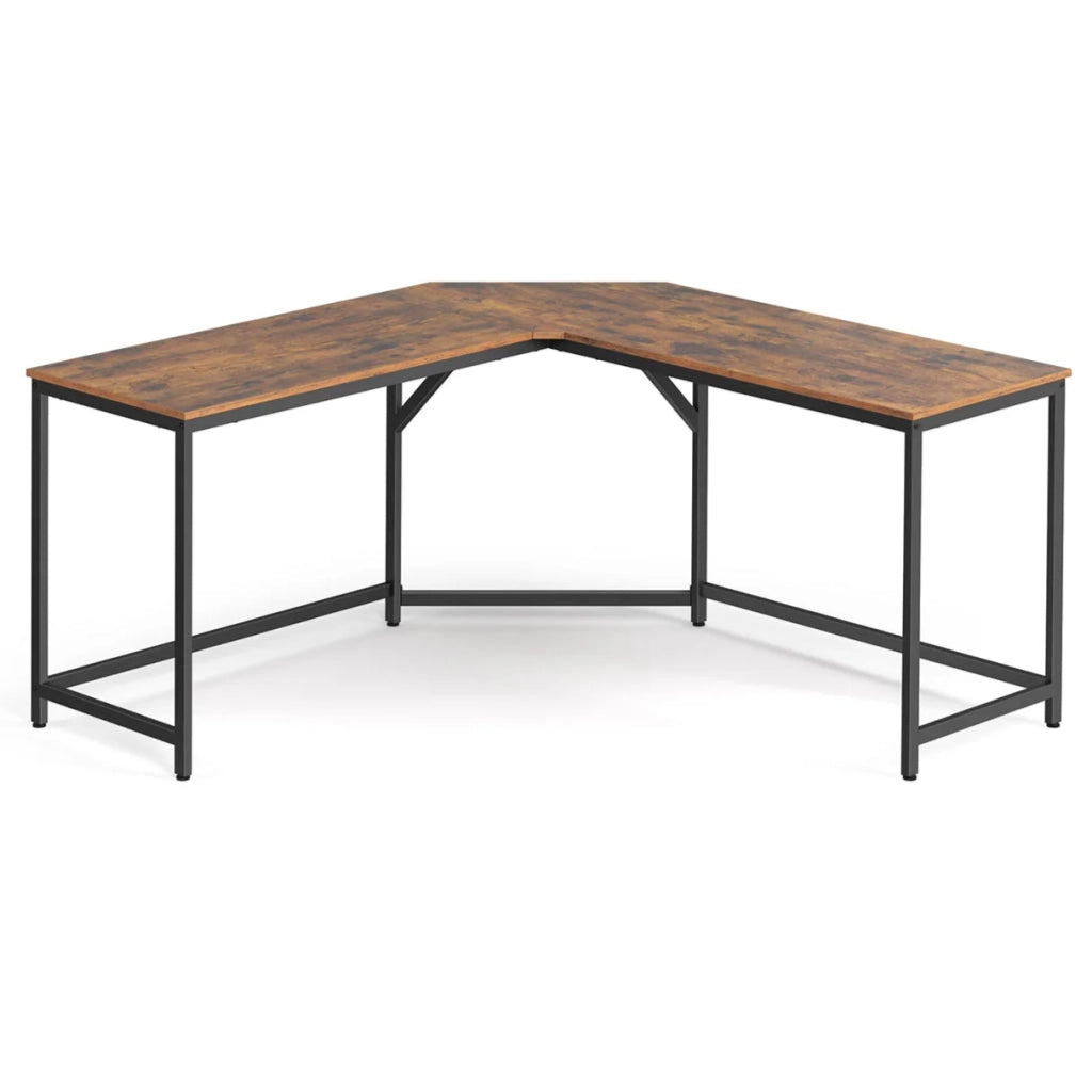 Scrivania angolare per computer per adulti 149 x 149 x 75 cm marrone 12_0004180