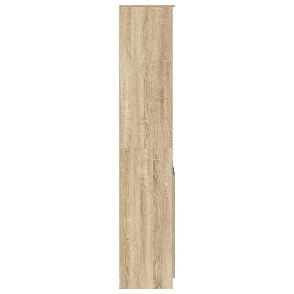 Credenza Rovere Sonoma 70x35x180 cm in Legno Multistrato