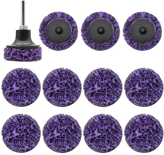 Set di abrasivi 12 pezzi - Dischi abrasivi 50 mm - Disco abrasivo per sega a nastro - Rimozione ruggine - Resistente all'usura e idrorepellente - Accessori per sega a nastro

Specifica tecnica: 
- Dimensione: 50 mm
- Quantità: 12 pezzi