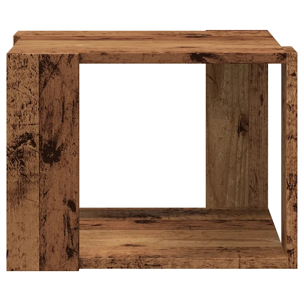 Tavolino da Salotto Legno Vecchio 40x40x30 cm Legno Multistrato 856494