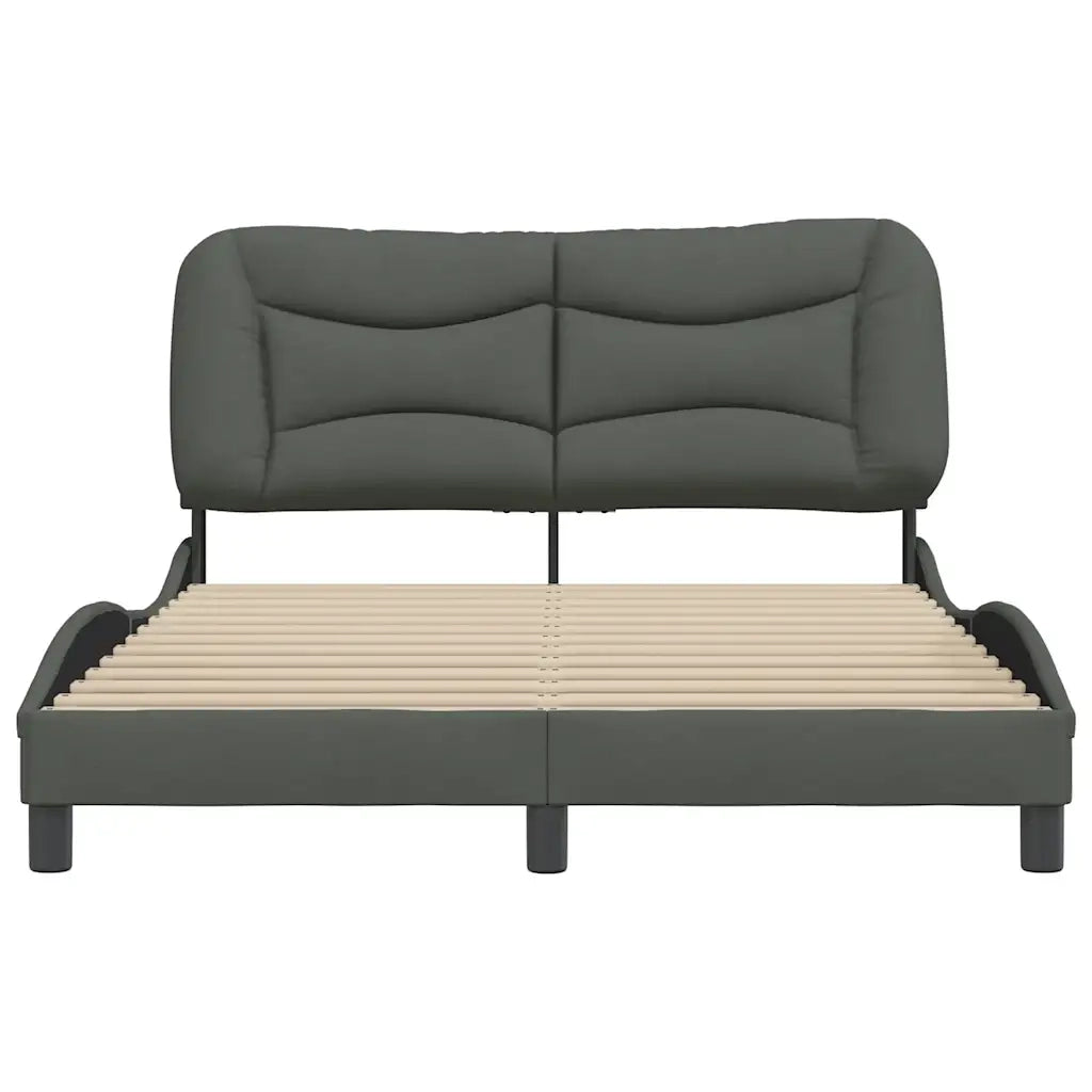 Giroletto senza Materasso Hvar Grigio Scuro 120x200 cm Tessuto 3207759