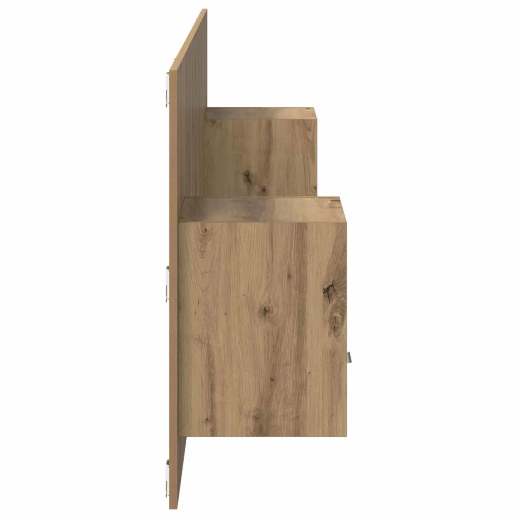 Testata con Comodino 3 pcs Rovere artigianale Legno multistrato 3415902