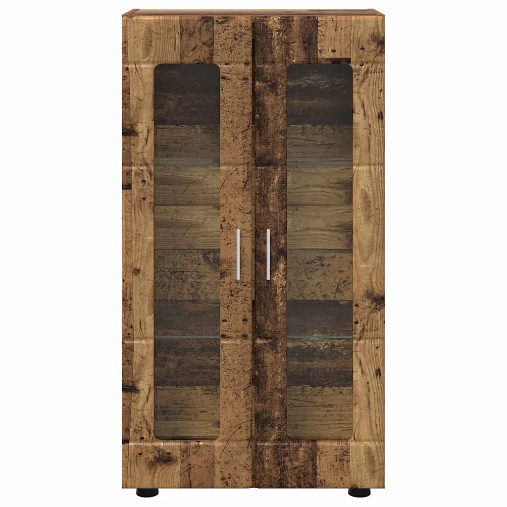 Credenza | Madia | Buffet da pranzo | Armadio da pranzo con porta FLORIN Legno vecchio 55,5 x 29 x 100 cm