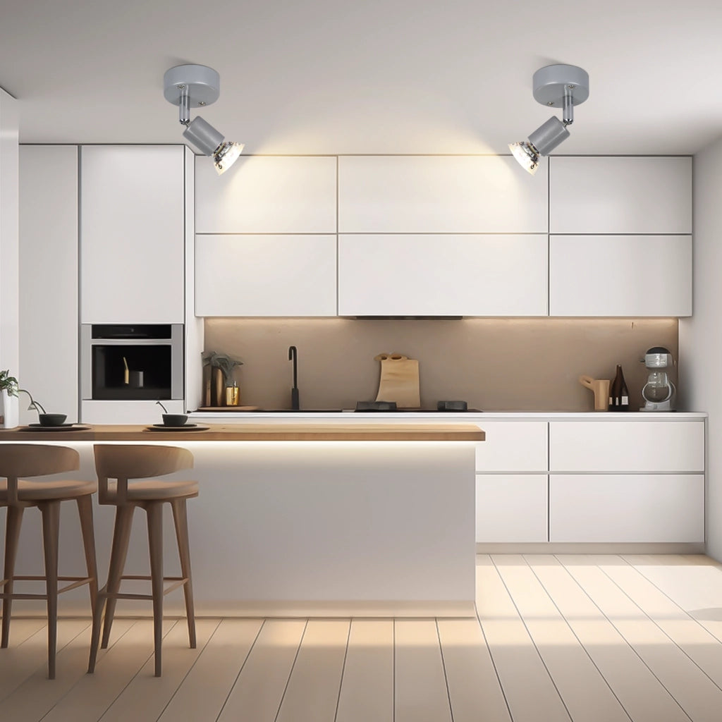 ZMH Faretto da soffitto moderni 1 fiamma GU10 con lampadina inclusa