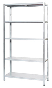 Scaffale in Metallo 5 Ripiani 100x40x187 cm Bianco