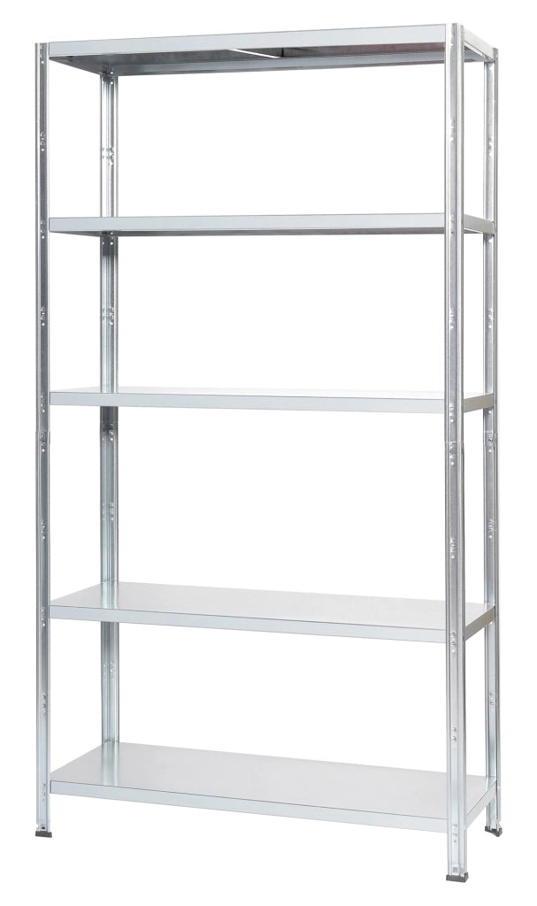 Scaffale in Metallo 5 Ripiani 100x40x187 cm Bianco