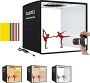 Mini Box per Fotografia - Studio Fotografico Portatile - 25cm - Incluso 12 Fondi di Scena