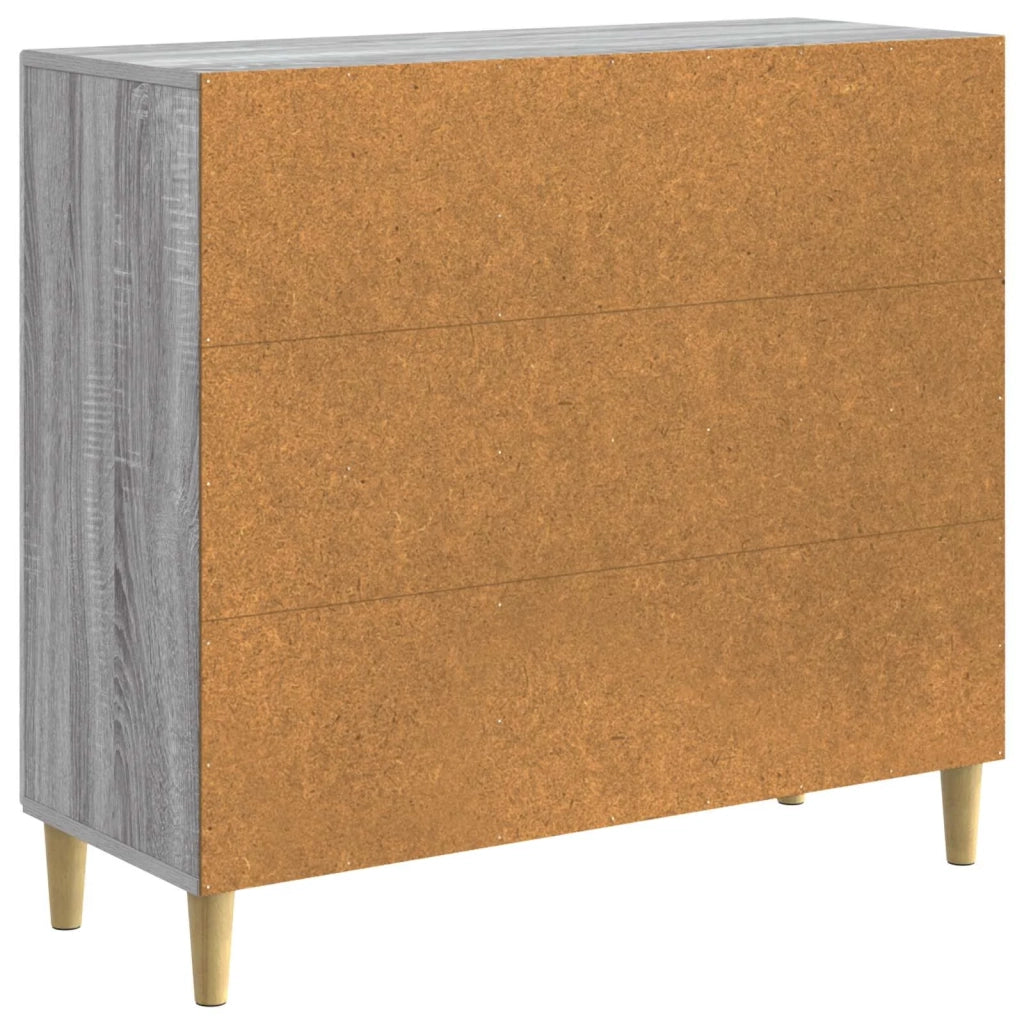 Credenza Sonoma grigio 89 x 34,5 x 80 cm Legno ingegnerizzato 895111