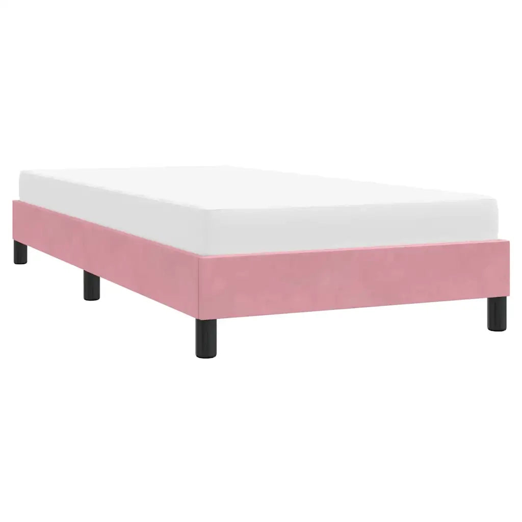 Giroletto senza Materasso Rosa 80x220 cm Velluto 4101384