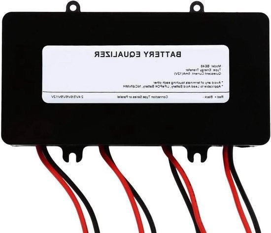 Equilizzatore di Tensione per Batterie 48V - Massimo 4 × 12V Banca di Accumulatori - Sistema Fotovoltaico Equilizzatore di Tensione - Ricarica Batterie con Acido Solforico - Imballaggio Riciclabile