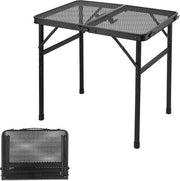 Tavolo da Campeggio Opportuno 60x40x56 cm - Altezza Regolabile - Desktop a Maglia - Tavolo da Pic-Nic all'Aperto - Tavolo per Mappa - Piedi Antiscivolo - Tavolo per Barbecue per Camper - Tavolo Leggero da Viaggio
