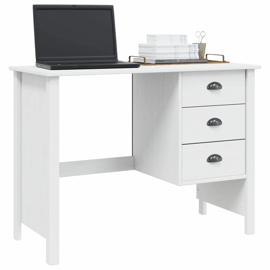 Scrivania con Cassetti HILL Bianco 100 x 45 x 74 cm
