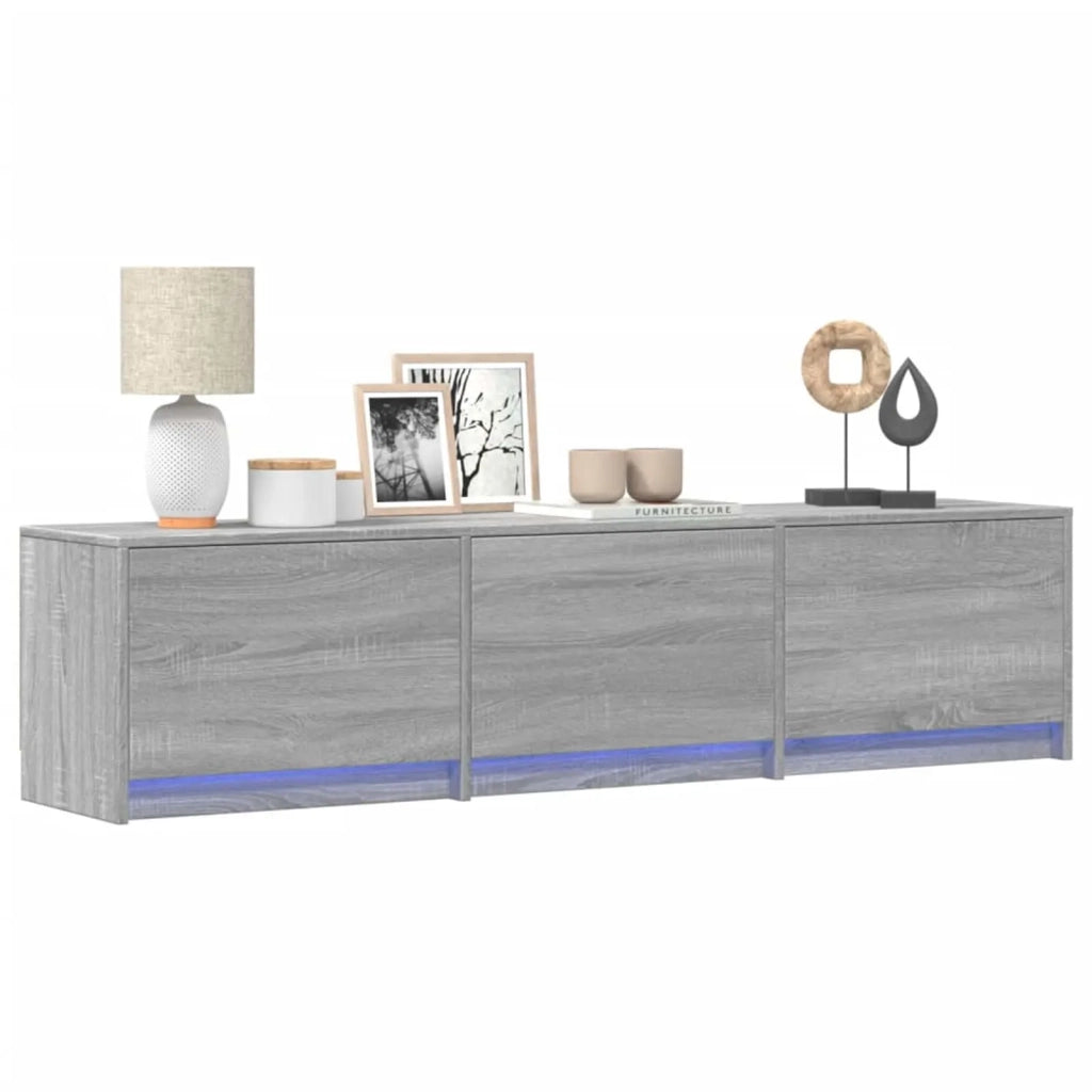 Mobile TV Grigio Sonoma 165 x 34 x 40 cm Legno multistrato