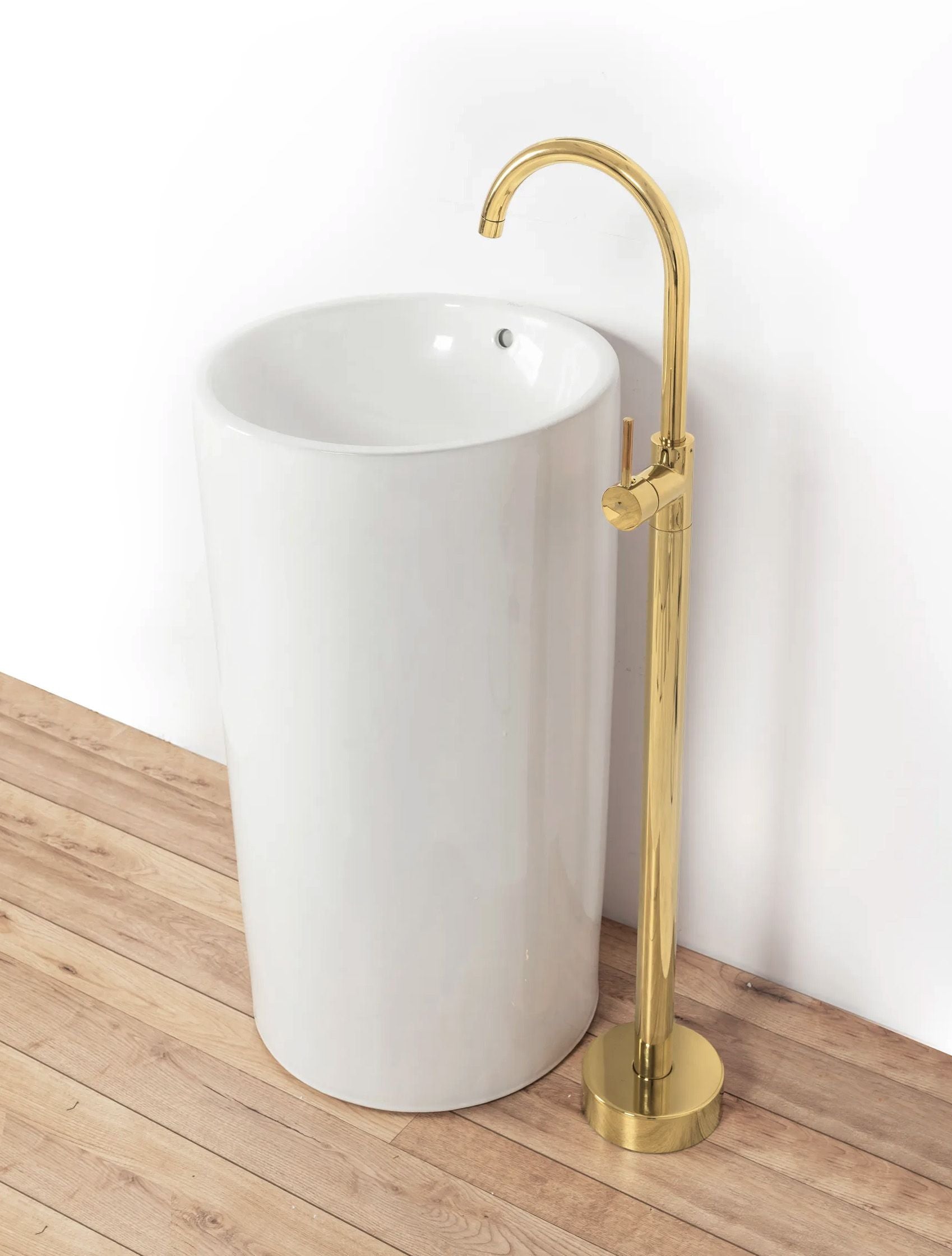 Rubinetto Da Lavabo Rea Lungo Ortis Gold