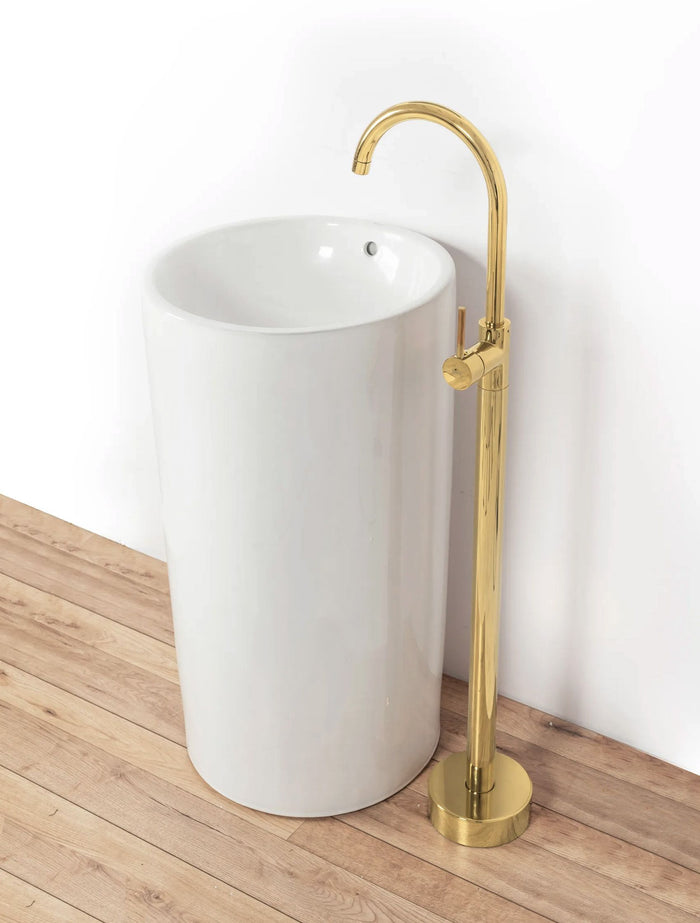 Rubinetto Da Lavabo Rea Lungo Ortis Gold
