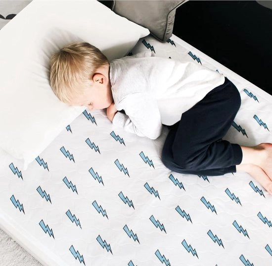 Matras protettivo, impermeabile, per bambini, letto singolo, letto per bambini, lettino per bambini, respirante, coprimatrimoniale lavabile per inserimento laterale in caso di incontinenza.